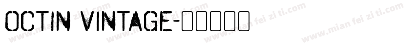 Octin Vintage字体转换